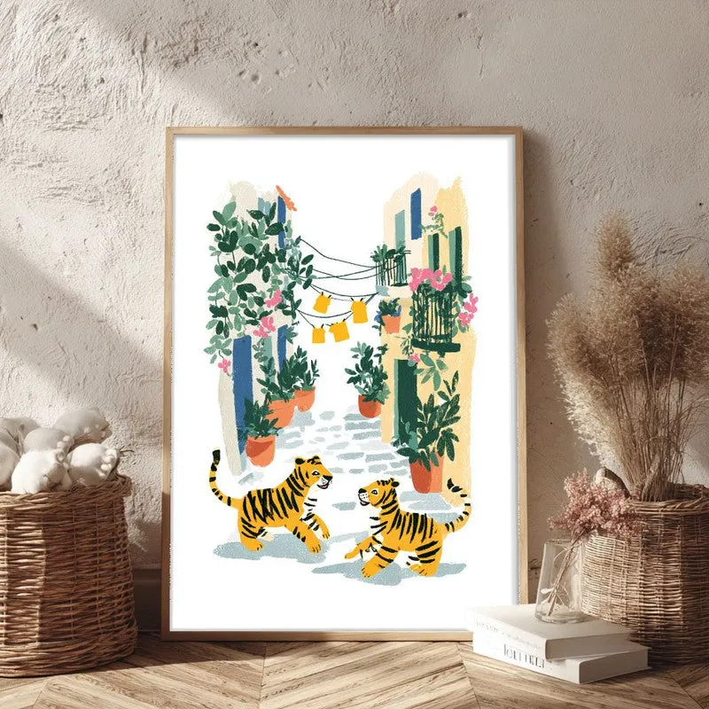 Citrivale Canvas Wall Painting With Brown Frame media 3