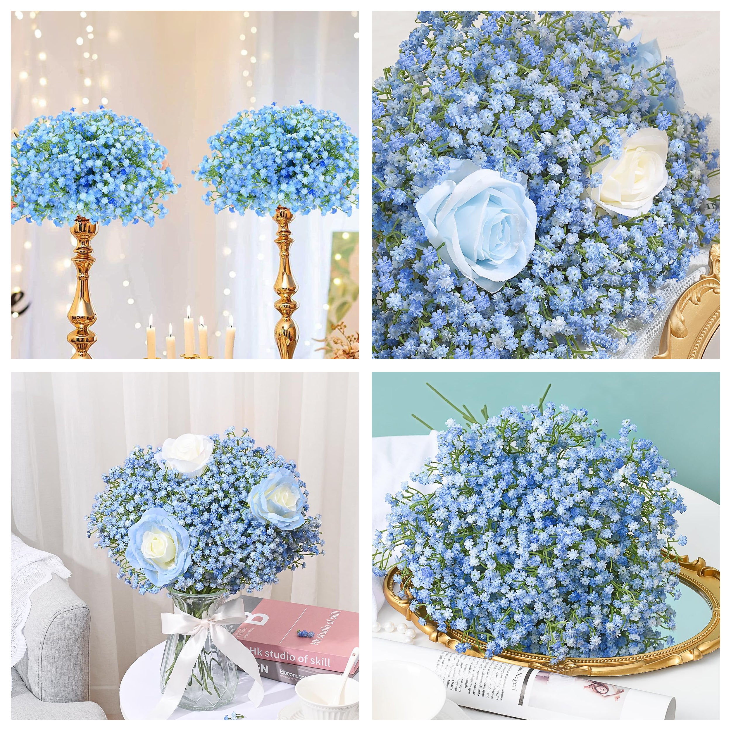 Meadow Babys Breath Artificial Flower - Set Of Two media 4