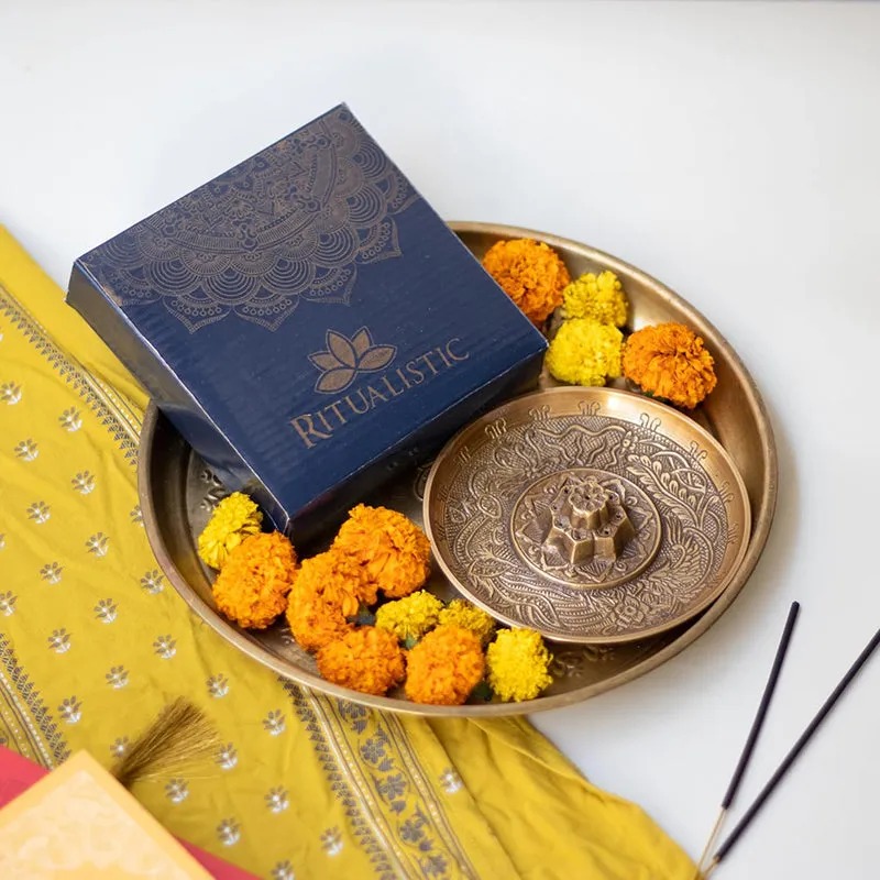 Bela Brass Incense Holder media 4