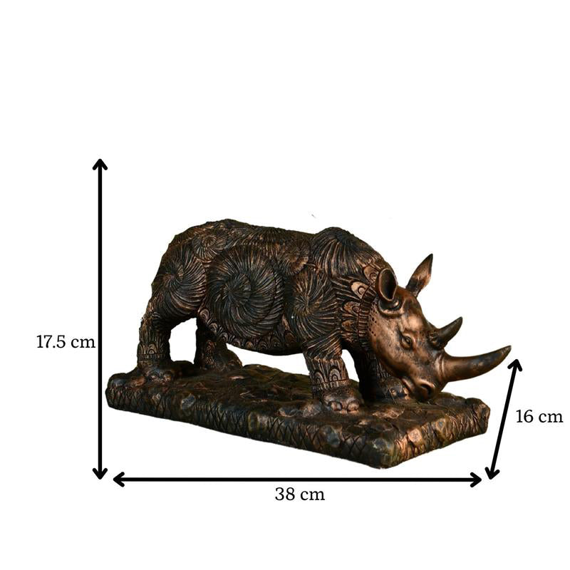 Rhino Power Resin Showpiece media 7