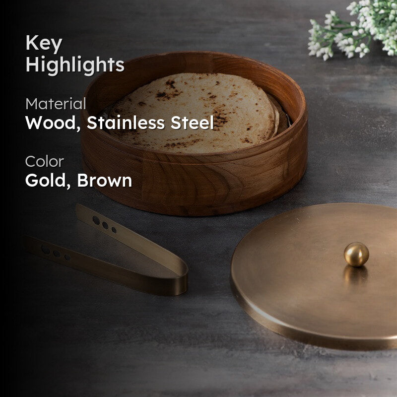 Mahogany Roti Box - Gold media 2