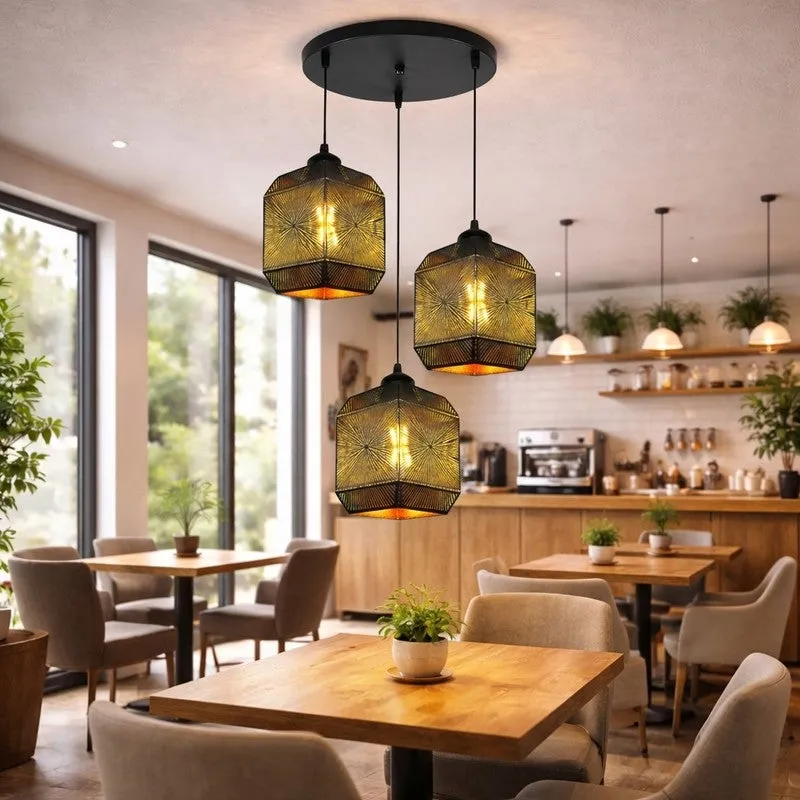 Classic Facet Metal Cluster Ceiling Lamp media 1