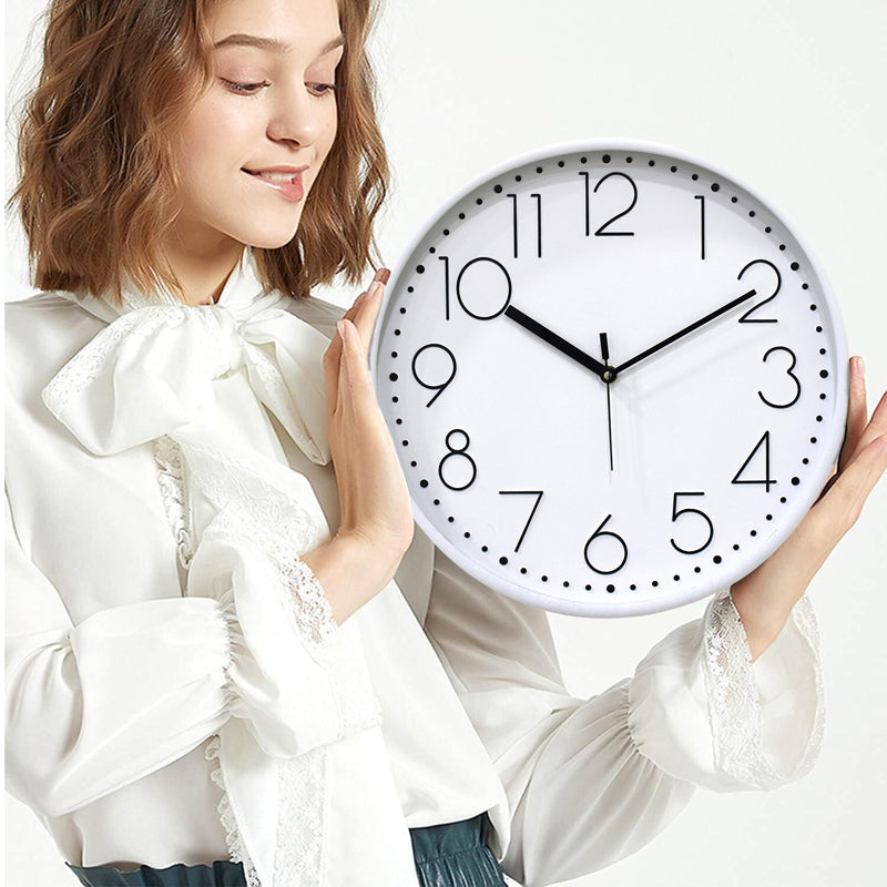 Tynox Analog Wall Clock - White media 8