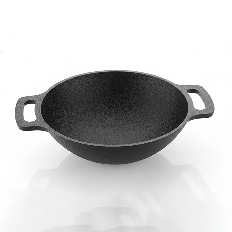 Curvewok Cast Iron Kadhai - 2000 mL media 5