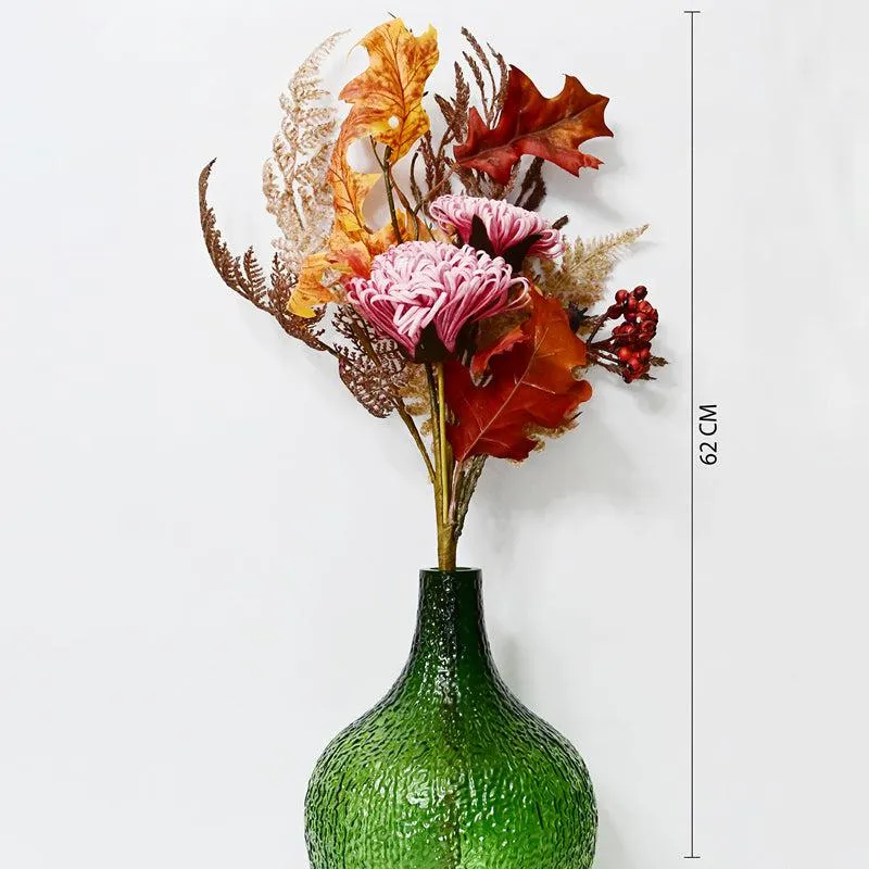 Artificial Dahlia Flower Bunch - Pink media 5