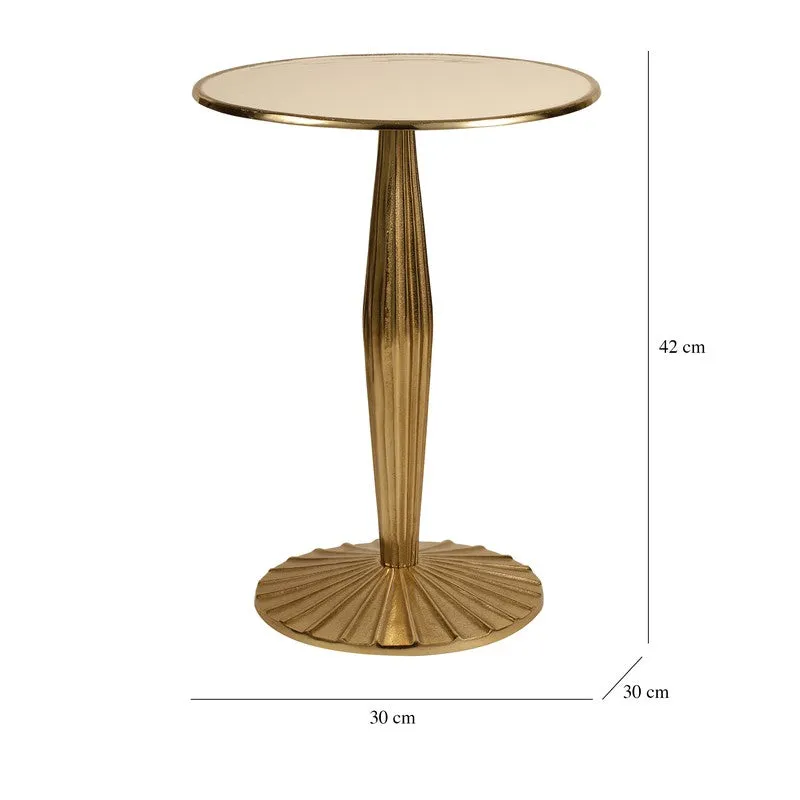 Bamboo Design Wooden Aluminum Side Table - Small media 7