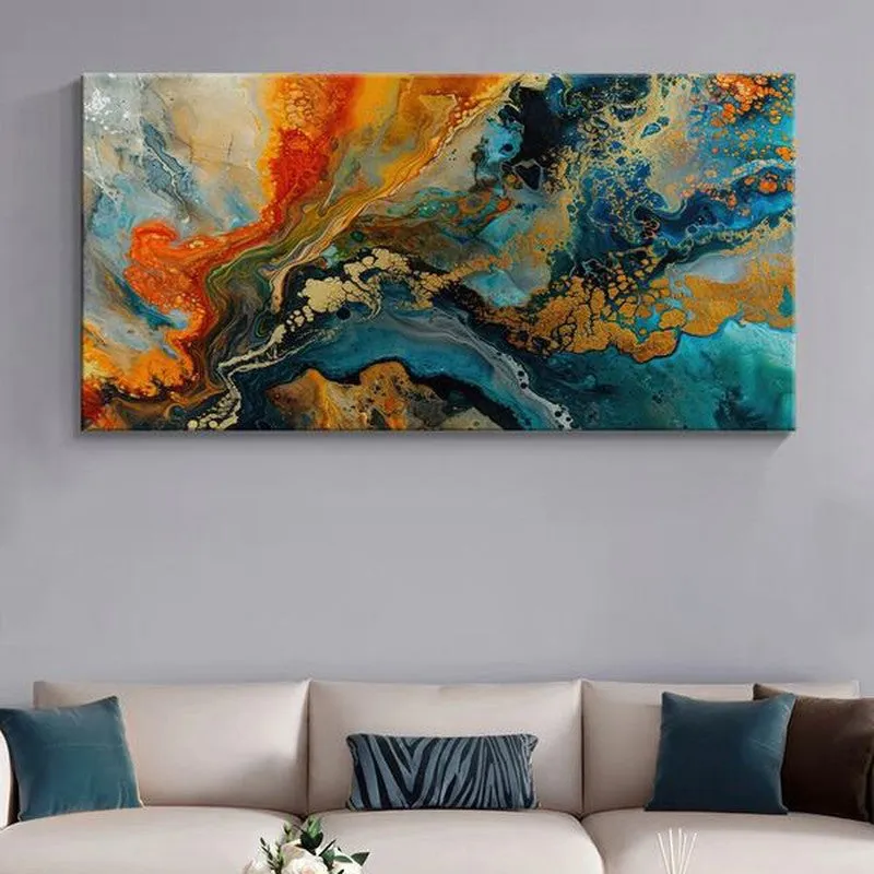 Inferno Abstact Wall Painting media 1