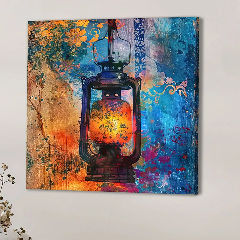 Vibrant Lantern Wall Art media 2
