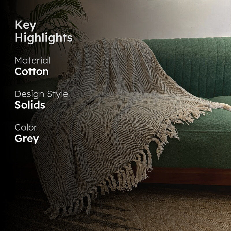 Moss Loom Cotton Throw media 2
