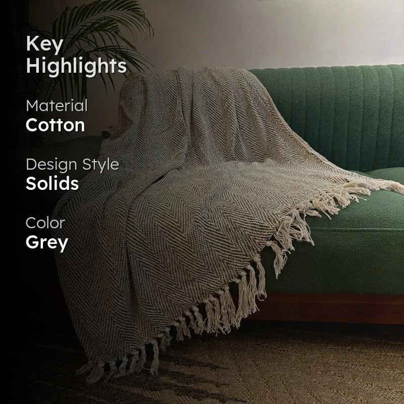Moss Loom Cotton Throw media 2
