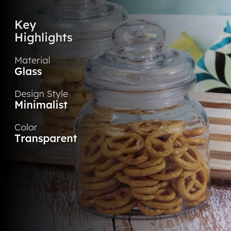 Homey Feel Storage Jar (650 mL Each)- Set of Two media 2