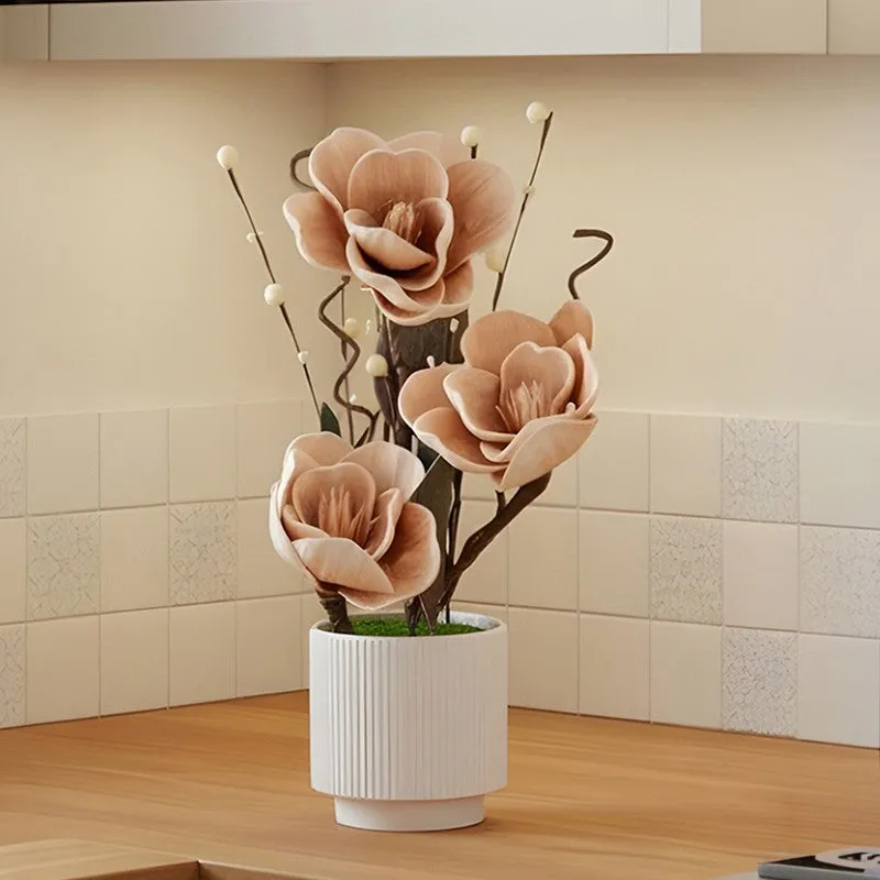 AarviDecor Muted Bloom Foam Artificial Plants media 5