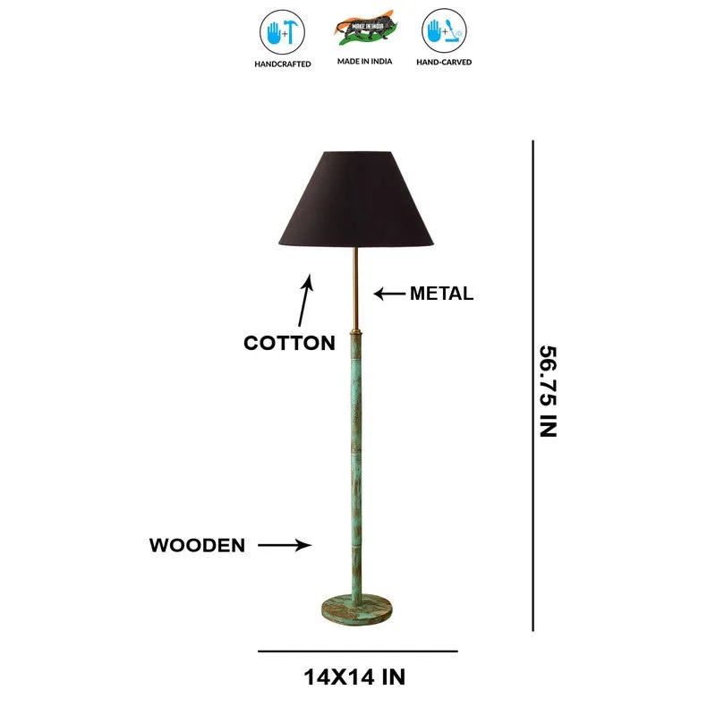 Canyon Glow Wooden Floor Lamp - Black media 8