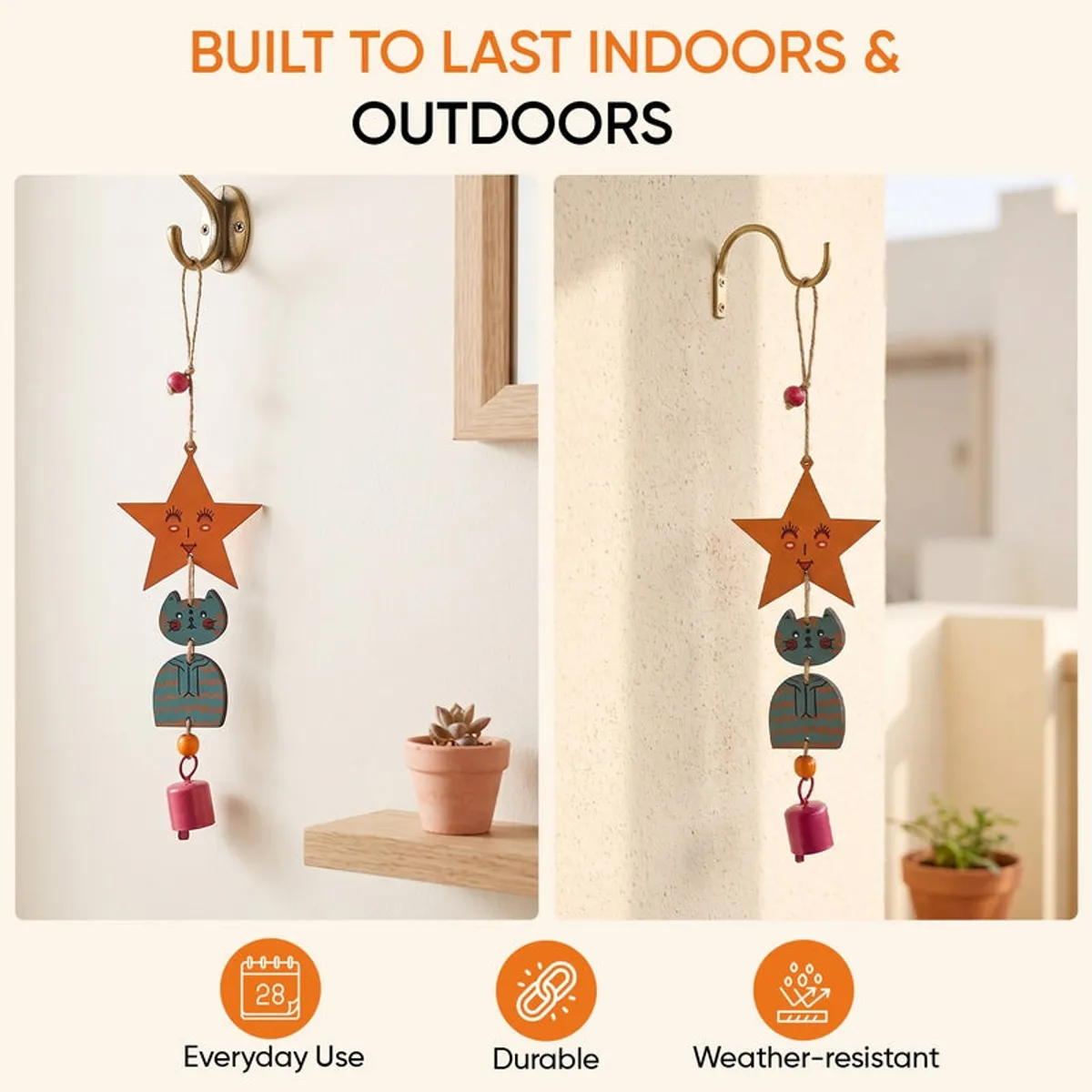 Turquoise Kitty Windchime - 11
