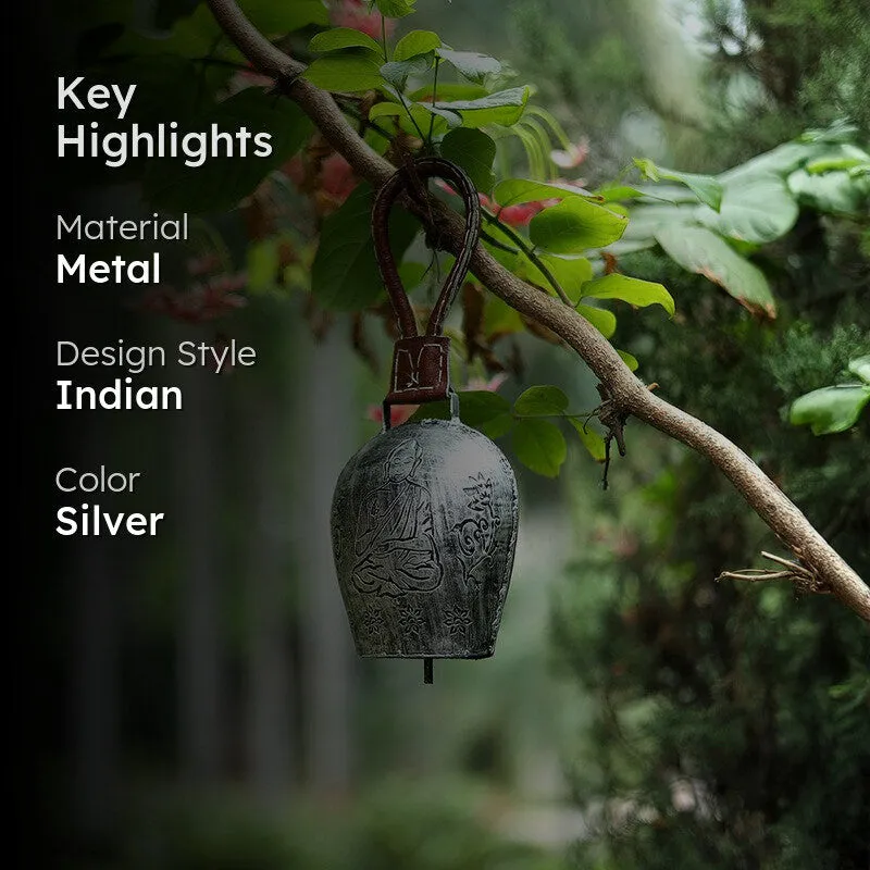 Bellique II Decorative Hanging Bell (Silver) media 2