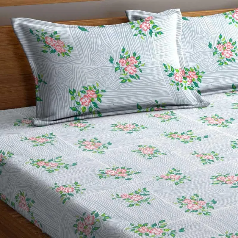 Molly Printed Microfiber Bedsheet - 130 GSM media 4