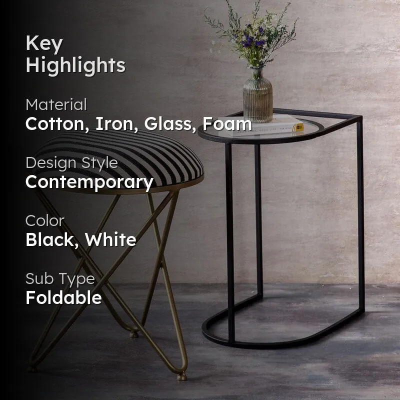 Orpa Stool And Side Table Combo - Set Of Two media 2