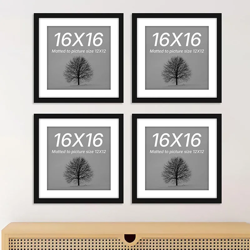 Naia Wooden Photo Frame (Black) - Set Of Four media 1