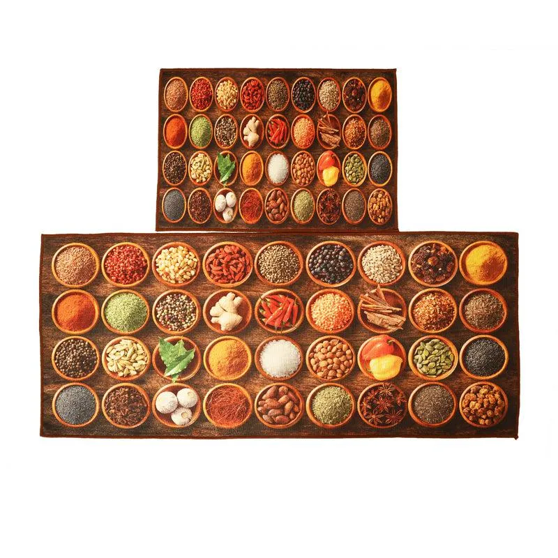 Favour Burst Kitchen Nylon Runner Rug - Set Of Two media 5