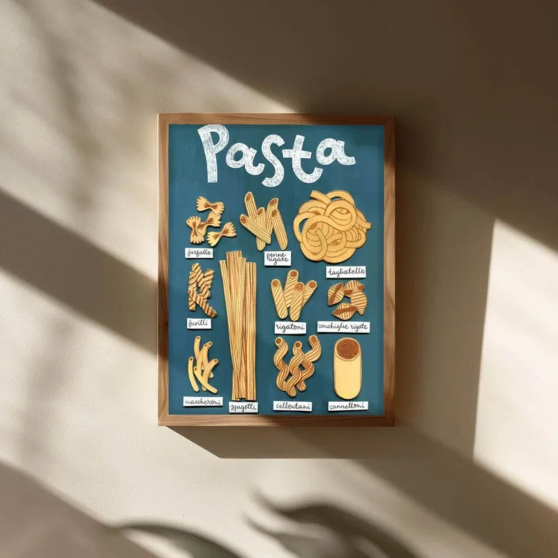 Sades Of Pasta Archival Canvas Wall Art - Brown media 3