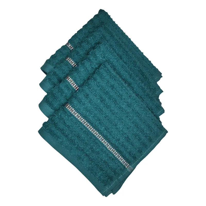 Junia Face Towel (Teal Blue) - Set Of Four media 5