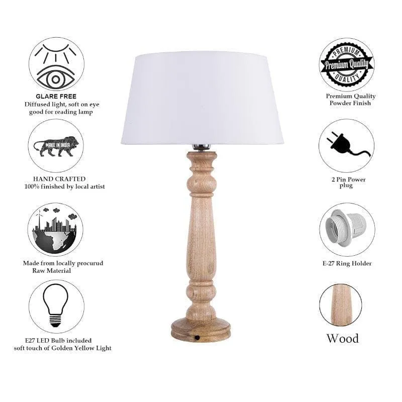Blissful Beam Fabric Table Lamp media 7