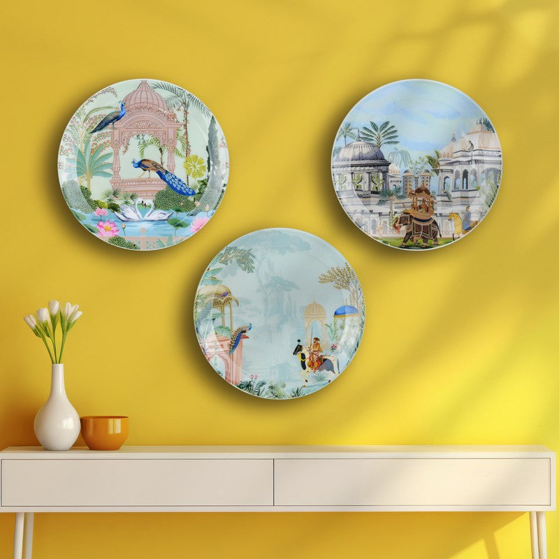 Mughal Exuberance Wall Plates - Set Of Three