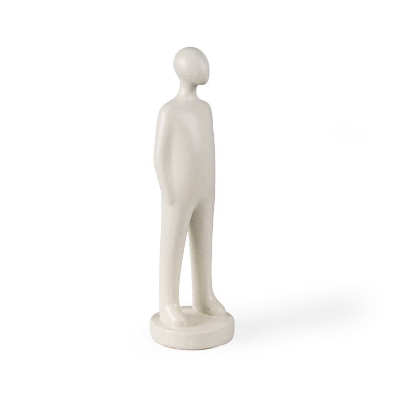 In Harmony Painted Resin Showpiece (Grey & White) - Set Of Two media 6