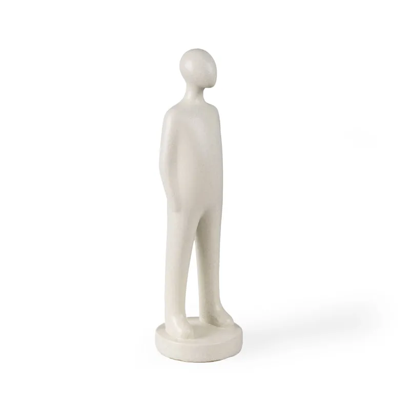 In Harmony Painted Resin Showpiece (Grey & White) - Set Of Two media 6