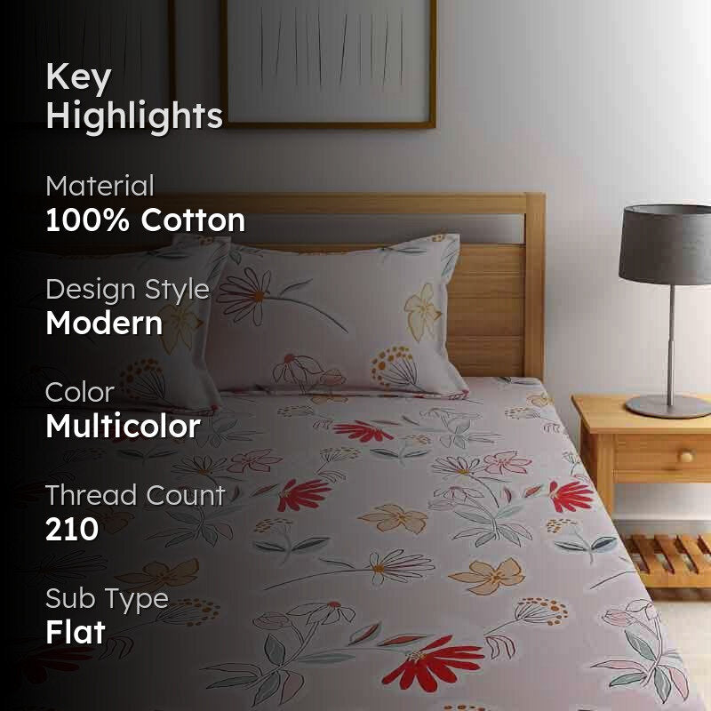 Daisy and its Friends Cotton Bedsheet - 210 TC media 2