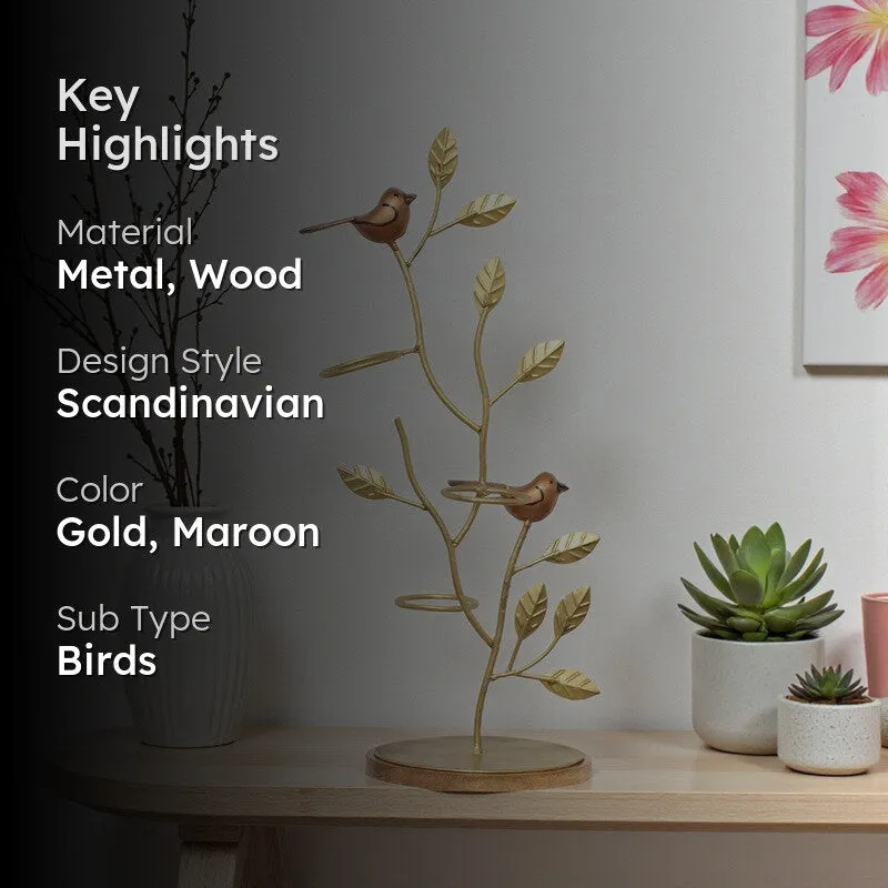 Birdsong Bloom Metal Showpiece media 2