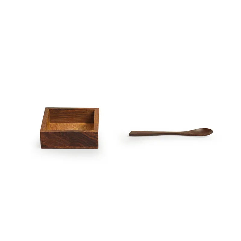 Phoron Food Safe Sheesham Wood Masala Box - 120 ML media 5
