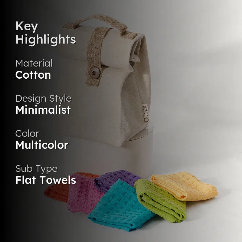 Vibgyor Hues Towel Set & Carry Bag - Seven Piece Set media 2