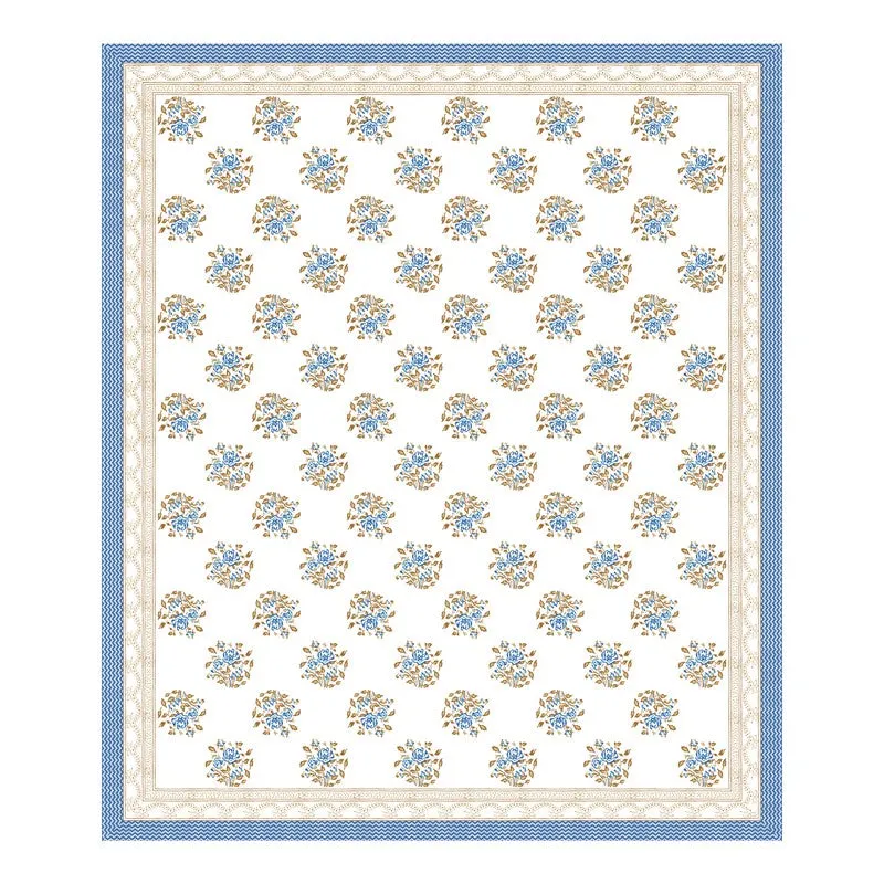 Desert Style Cotton Bedsheet (Blue,Beige,White) - 120 TC media 5