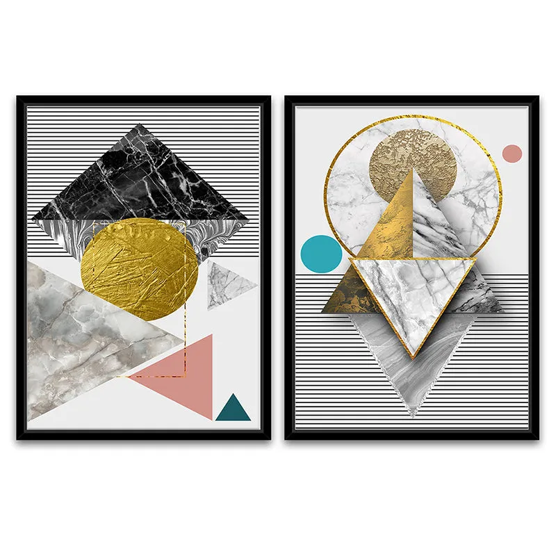 Geometry Of Nature Wall Art - Set Of Two media 3