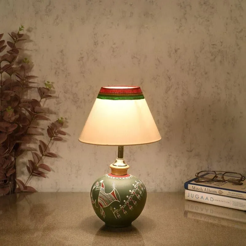 Faadya Terracotta Table Lamp - Multicolor media 1