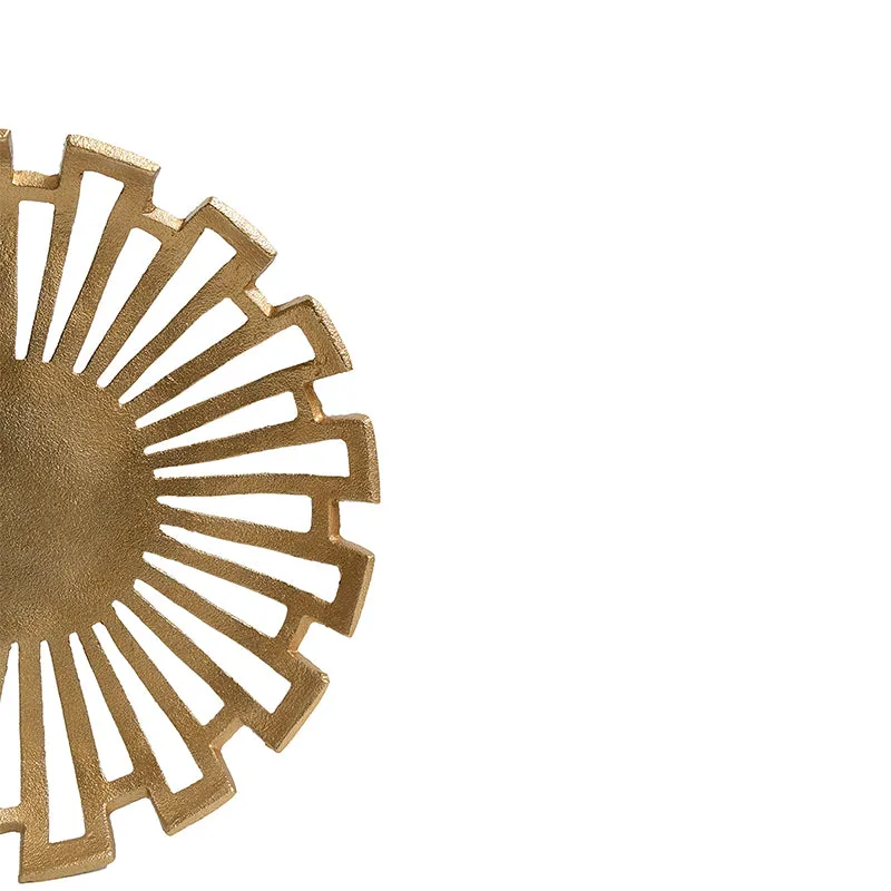 Ajra Flora Serving Tray - Golden media 3