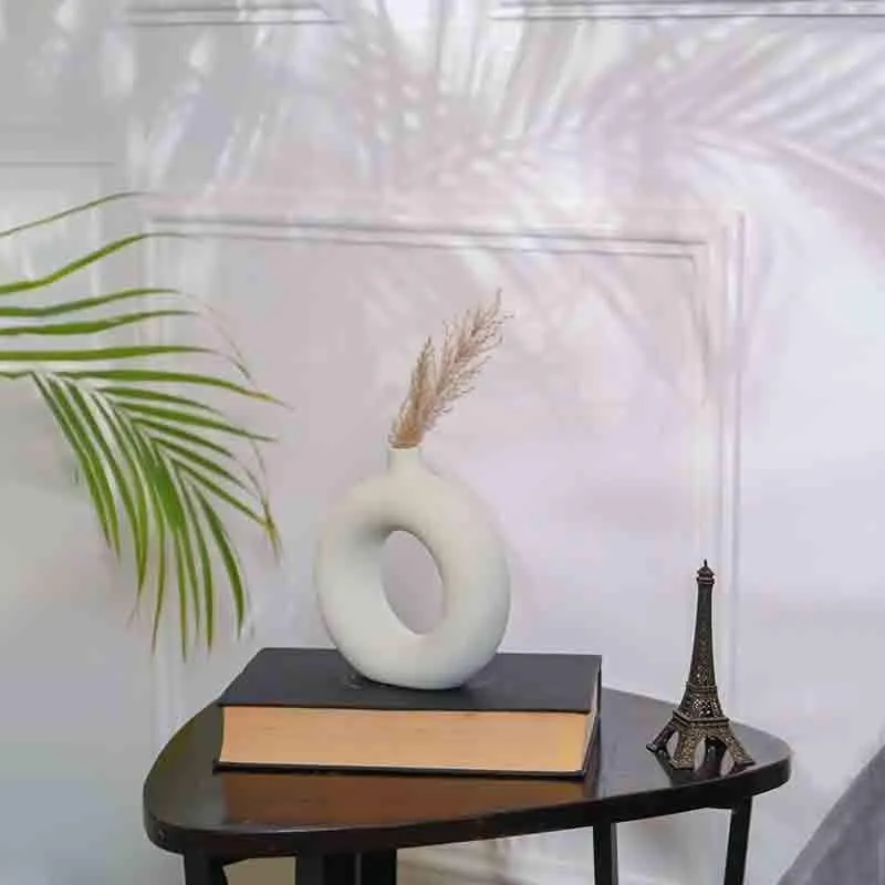 Boho Donut Vase - Blue media 1