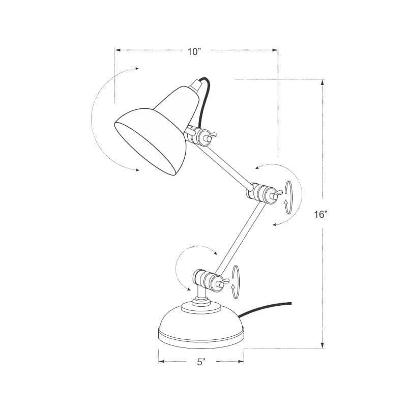 Emere Metal Table Lamp - Black media 6