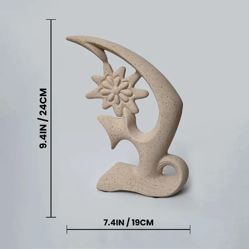 Serene Bloom Abstract Showpiece Set - Set Of Two media 5