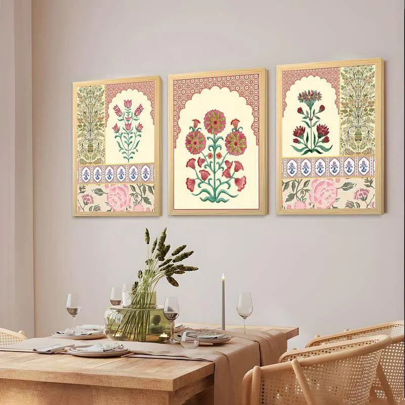 Manjitha Ethnic Floral Wall Art - Set Of Three media 3