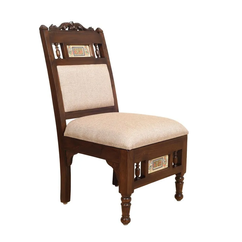 Sumo Teak Wood Accent Chair - Grey media 3