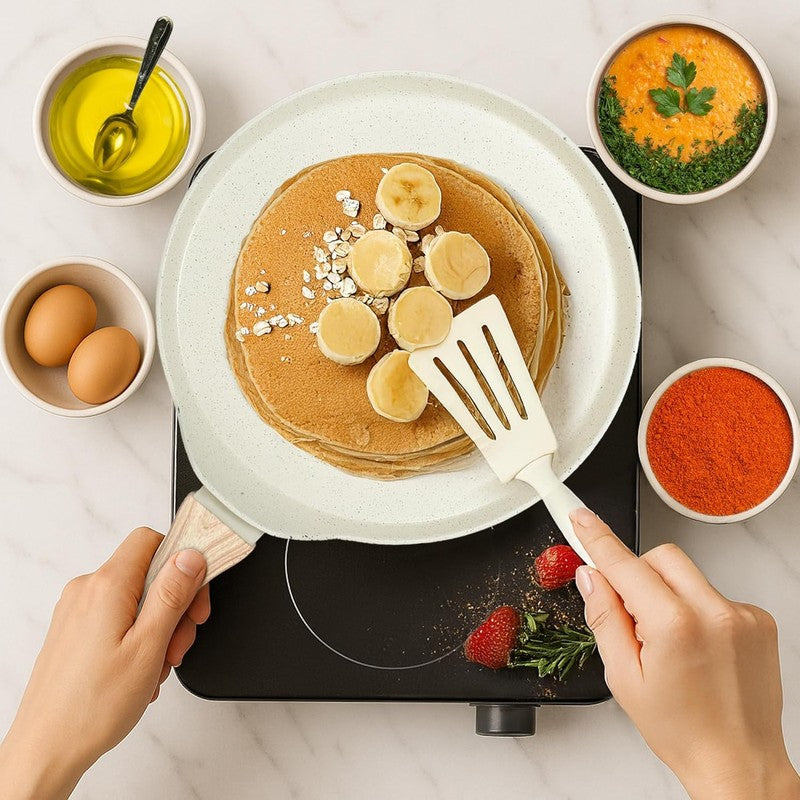 Solara Brewora Ceramic Dosa Tawa (White) - 28 cm media 4