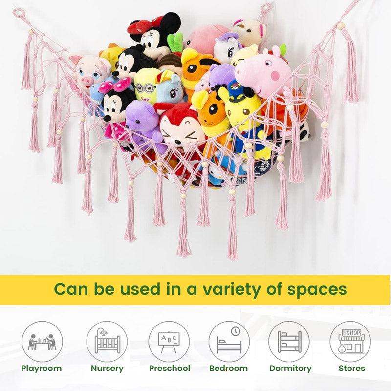 Iara Macrame Toy Hammock - Pink media 3