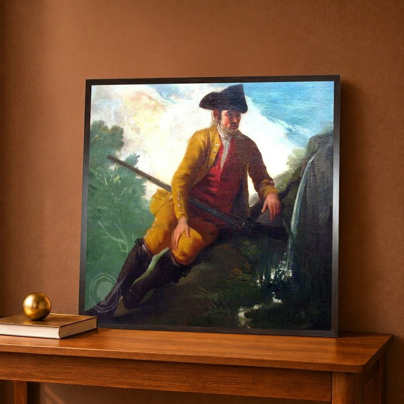 Hunter beside a Spring 1786-1787 Canvas Wall Painting - 16 x 16 Inches