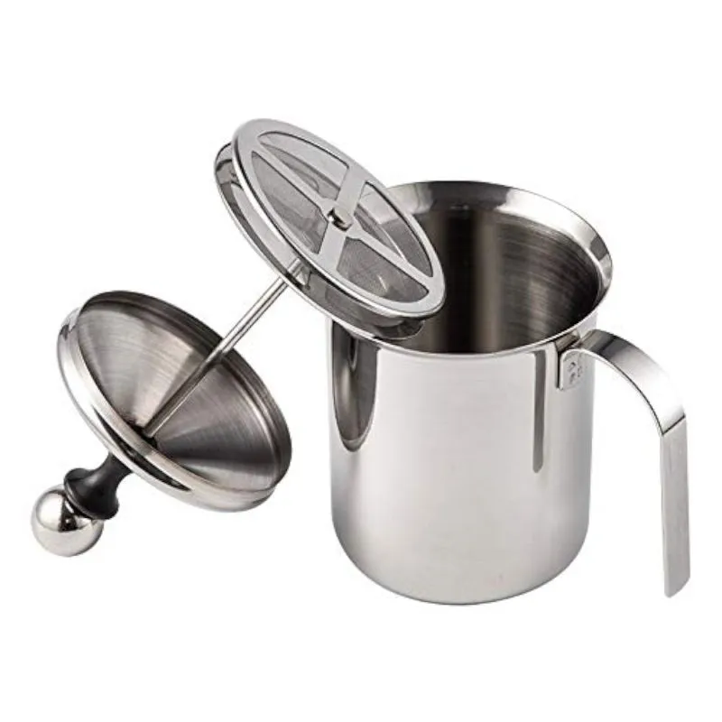 Samuel Stainless Steel Milk Frother - 400ml Capacity, Silver media 4