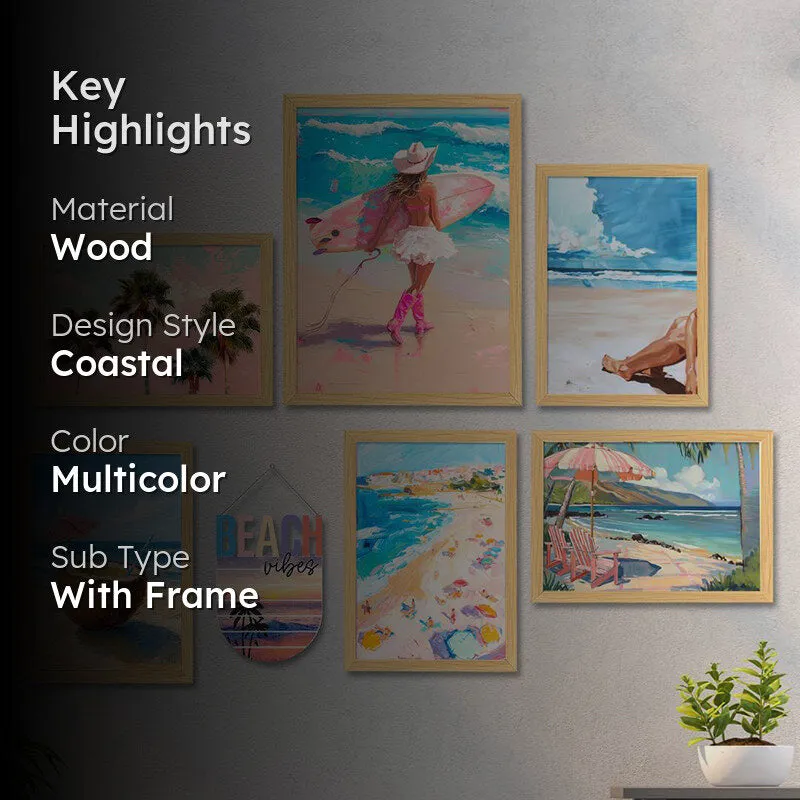 Beach Life Wall Art - Set Of Seven media 2