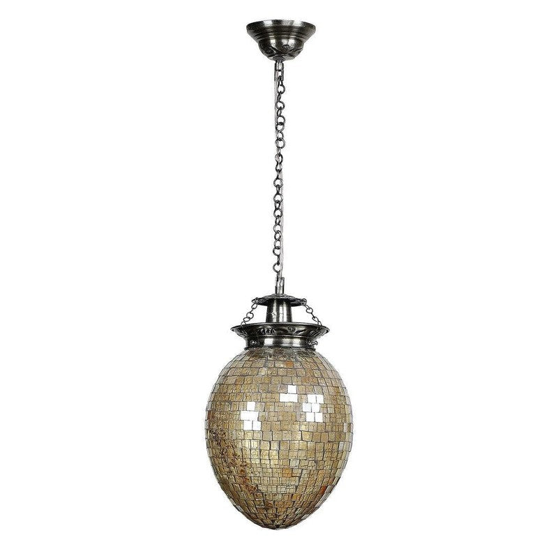 Golden Glee Glass Ceiling Lamp - Gold media 6
