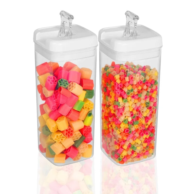 Snaplock Clear Harvest  Air Tight Container (White/1500 mL Each) - Set of Four media 6