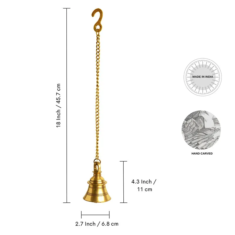 Maninaadham Brass Hanging Bell media 6